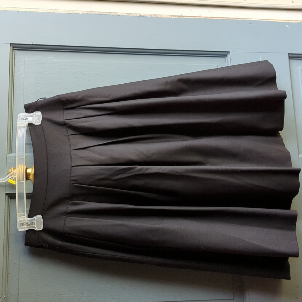 Anne Klein Black Pleated Skirt
